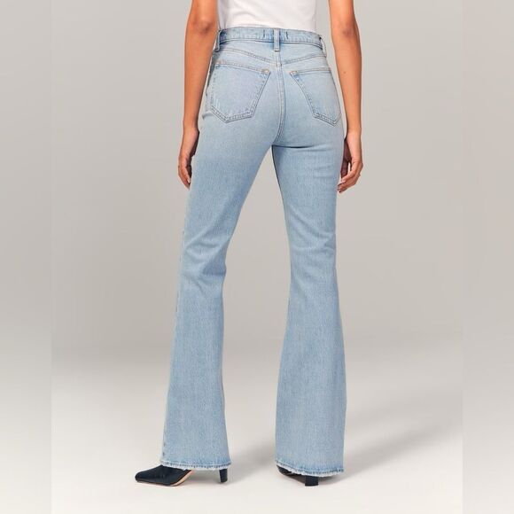 Abercrombie & Fitch The Vintage Flare High Rise Jeans Size 31/12 Short - Picture 7 of 15